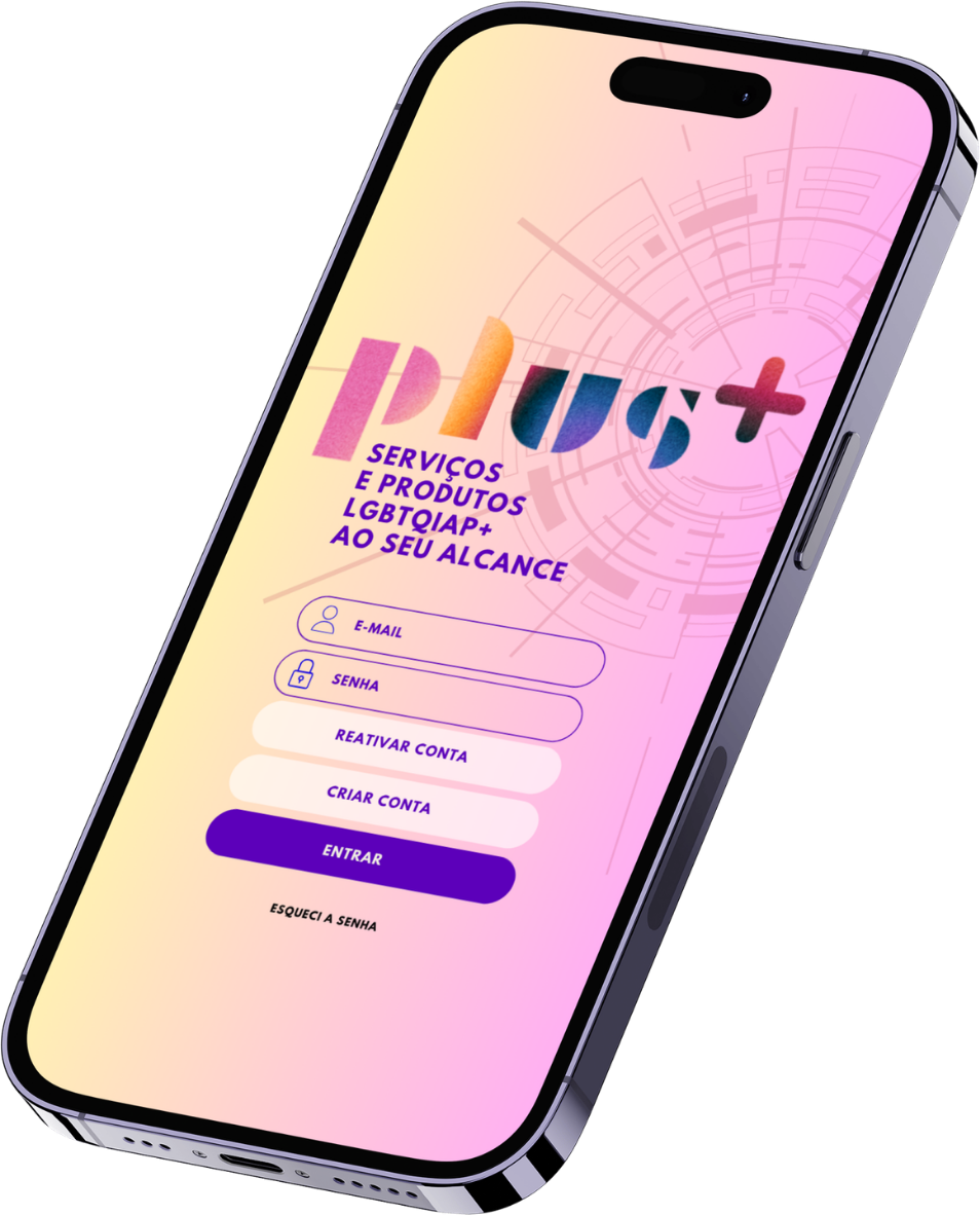 Aplicativo PLUS+ no iPhone